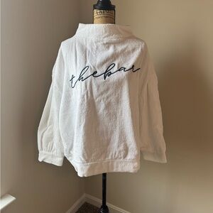 The Bar terry highneck sweatshirt